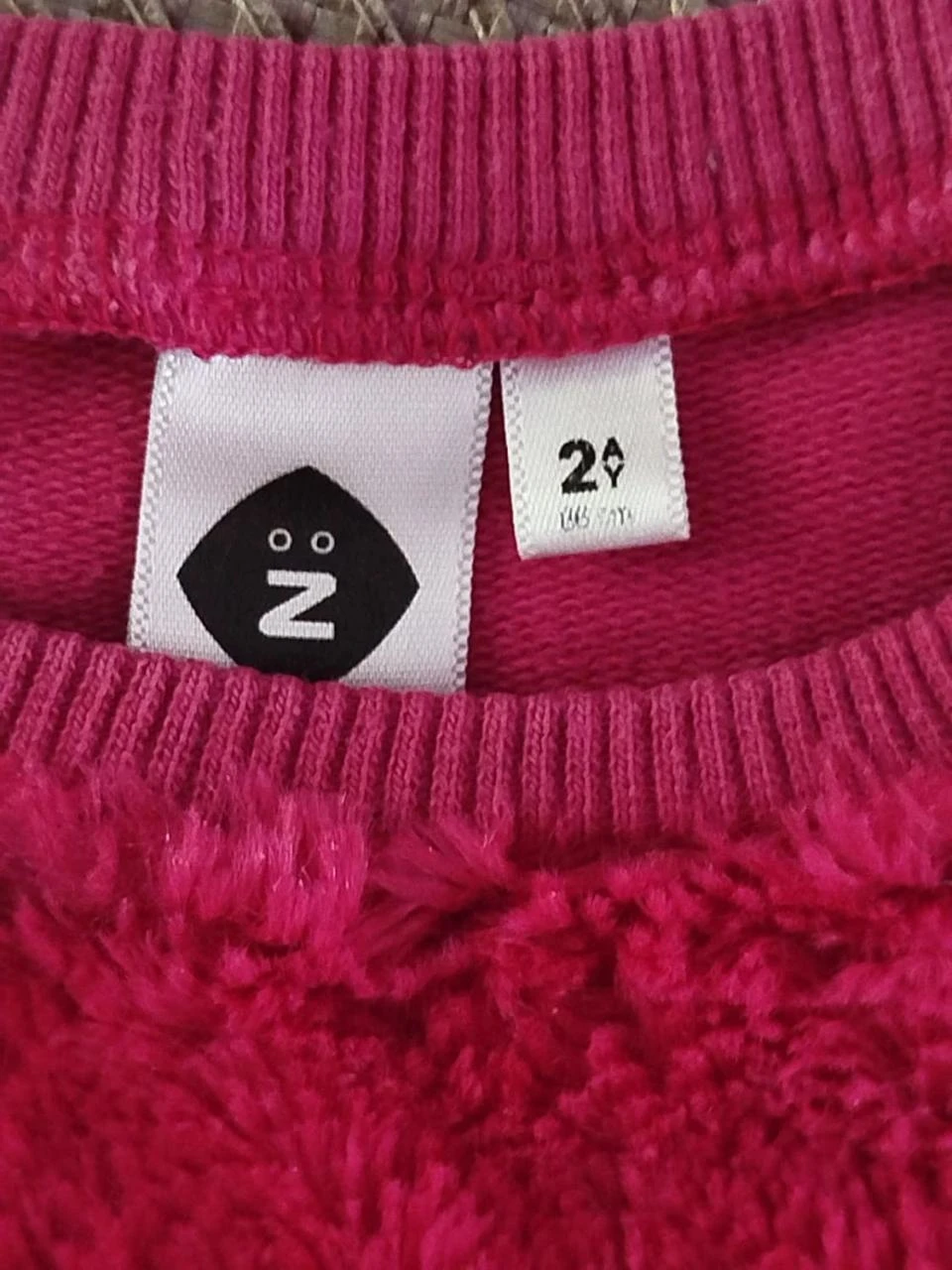 🌈Pull sweat rose fuchsia Z Fille 2ans / 86cm – photo 2